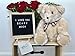 Felt Letter Board Letters & Frame – 290 White Letters, 10” x 10” Oak Wood Felt Board with Stand & Scissors – Changeable Letterboard Sign for Messages, Décor, Stores, & Family Learning – Letterboards