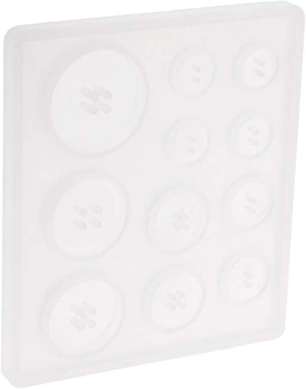Myriad Choices 1 Sheet/11 Assorted Sizes Button Molds Multifunction Cute Shape Diamond Silicone Mold DIY Jewelry Resin Moulds Epoxy Molding Tool Baking Candy Molds