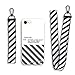 RawthenticNYC Hypebeast Designer x Street Fashion Case - Slim Flexible TPU Durable Protective Cover with Designer Lanyard for iPhone 7 & 8 (White & Black)
