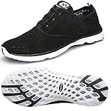 Dreamcity Women's water shoes athletic sport Lightweight walking shoes Blackwhite 7.5 B M  US