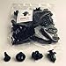 10mm Push-type Nylon Bumper Fender Flare Fastener Rivet Clips, Nylon Plastic Rivets 60 Pcs / Pack