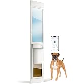 Power Pet Smart Automatic Electronic Pet Door by High Tech Pet (Patio Tall - 92&frac12;-96, Large, WiFi Enabled - App Control)
