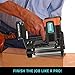 Knox Cordless Nail and Staple Gun - 18 Gauge Brad Nailer and Stapler Combo with 2 Heavy 18V Rechargeable Batteries and Case - Single or Contact Firing