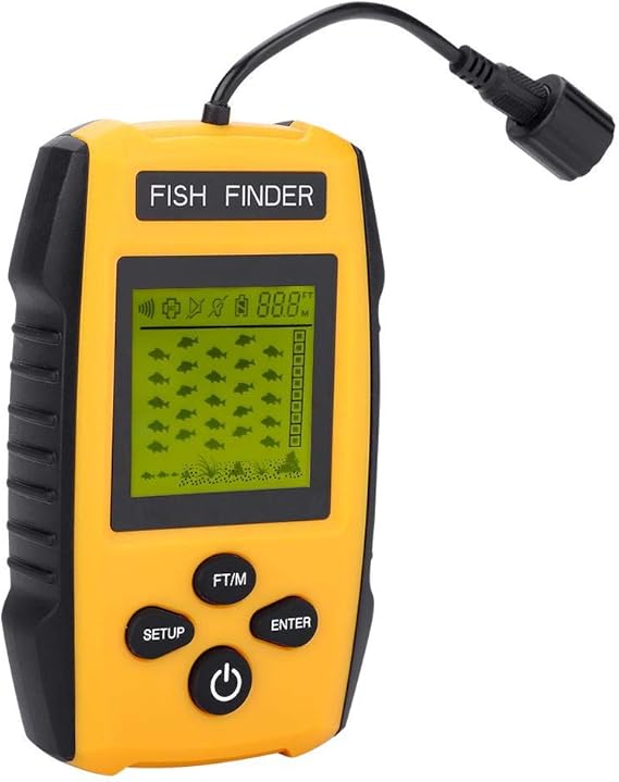 TL88E Buscador de Peces portátil con Sensor de sonda Detector de Profundidad de Profundidad Detector de Peces Accesorio de Pesca: Amazon.es: Deportes y aire libre