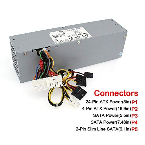 S-Union 240W Power Supply for Dell Optiplex 390 790 960 990 3010 7010 9010, Only for Small Form Factor SFF H240AS-00 H240AS-01 H240ES-00 D240ES-00 AC240AS-00 L240 AS-00 3WN11 PH3C2