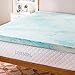 Linenspa 3 Inch Gel Swirl Memory Foam Mattress Topper – Cooling Gel Infused – Pressure Relieving Bed Topper - Mattress Pad – CertiPUR Certified - Twin Size