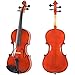 ADM Acoustic Violin 3/4 Size Handcrafted Solid Wood Student Starter Kit, Red Brown