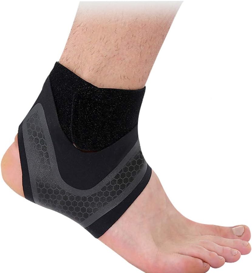 Breathable Ankle Support Compression Ankle Strap Brace Adjustable Foot Stabilizer Sleeve Socks for Arthritis, Achilles Tendonitis, Sprained Heel Lift, Ligament Damage, Arch Supports Guard for Sports