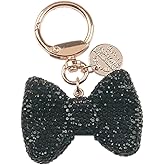 xuzhiyuan Zirconia Bowknot Keychain Colorful Rhinestone Bow Key Ring for Women for Car Keys Holder Bag Purse