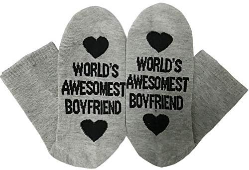 Funny Dobby Socks Novelty Knitted Words Combed Cotton Crew Socks Boyfriend Girlfriend Gift Socks
