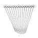 CRESIMO 4.3 Inch Stainless Steel Cocktail Picks (Set of 14) with BONUS eBook Recipe Guide! Reusable Metal Martini Skewers and Sticks - Good for Bloody Mary Drinks, Garnish, Appetizers, and Much More!