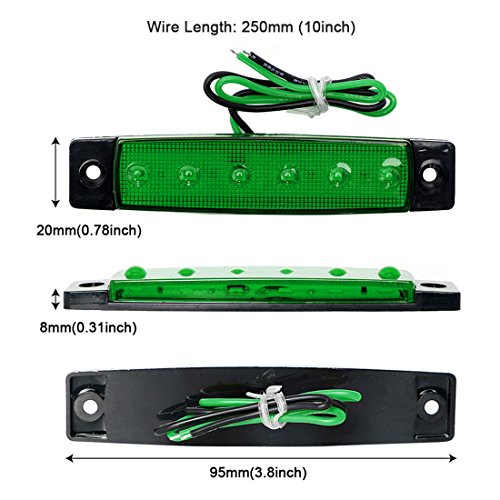 Shangyuan Interior Marine Strip Lights, 6 Led Utility Strips, Marine