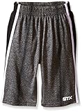 STX Boys' Athletic Short, TQ38-Cationic Gray, 10/12