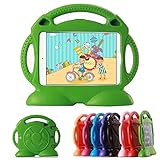 HCHA Apple iPad Mini 4 3 2 1 Kids Case with Handle Durable Lightweight Shockproof Kids Proof Protective Cases for iPad Mini 4/3/2/1 7.9 inch NOT for iPad 2 3 4 or iPad Air (Green)