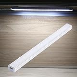 INVESCH 8 Inch 4W Portable USB Reading Strip Light Dimmable LED Desk Lamp TV Monitor Backlight Under Cabinet Lighting with Touch Control Dimmer Switch (Cool white)