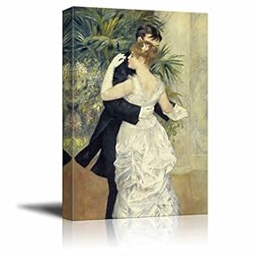 Dance in Town by Pierre Auguste Renoir - Canvas Art Wall Art -12"x18"