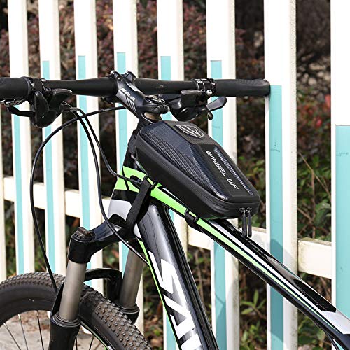 W WHEEL UP Bike Frame Bag,Bicycle Front Frame Phone Bag Bike Top Tube Bag Bike Bag Cycling Accessories Pouch