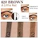 Eyebrow Tattoo Pen - Eaff Microblading Eyebrow Pencil with a Micro-Fork Tip Applicator Creates Natural Looking Brows Effortlessly and Stays on All Day (Brown)