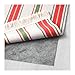 Ikea Flatwoven Area Kitchen Rug Stripes Cotton Red Green Gold Throw Mat