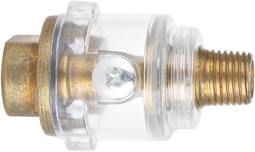 Oiler Lubricator air Compressor, 1/4" BSP Mini in Line Air Tool Oil Lubricator in line mini Oiler Compressor Pipe Automatic Lubrication - Image 5