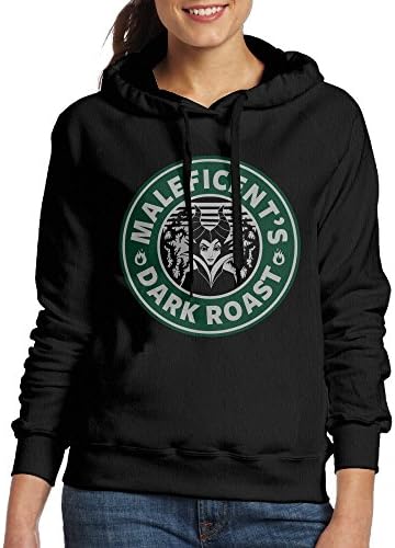 Maleficent Art Women Crew-Neck Sweatshirt Black
