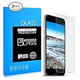 [2 Pack] iPhone 7/8 Plus Screen Protector, 9 HD Hard 99% Clear Tempered Glass Ultra Clear Shatter Proof Screen Protector Support iPhone 7 Plus， iPhone 8 Plus