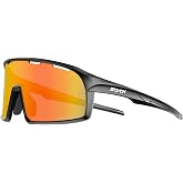 SCVCN Photochromic Cycling Glasses Clear Sports Sunglasses Men Women S145 | Bicycle MTB UV400 Protection Running Mountain Bike Baseball Biking Goggles BMX Fishing Riding Golf Driving Softball