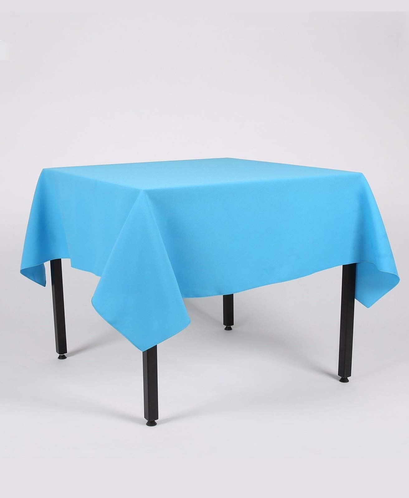 Hope Textiles Turquoise 55" x 80" (139cm x 203cm) Rectangle Fabric TABLECLOTH/TABLE CLOTH (Polyester, not cotton)