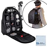 eCost BKP457 Deluxe Camera/Video Padded Backpack for SLR / DSLR Cameras with Microfiber Cloth