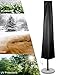 OuYteu Waterproof 210D Patio Umbrella Zipper Cover fit 9ft to 11ft Umbrellas Canopy Patio Garden Outdoor (Black)
