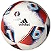 adidas Performance Euro 16 Glider Soccer Ball, White/Bright Blue/Solar Red/Silver Metallic, Size 5