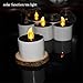 Micandle 6 Pack Outdoor Solar Candles/Long Lasting Using,Flameless Solar Tealights Candles for Camping,Home,Window,Yard Decor(Charged 4-8 Hours Can Use 5-10 Hours) in Yellow
