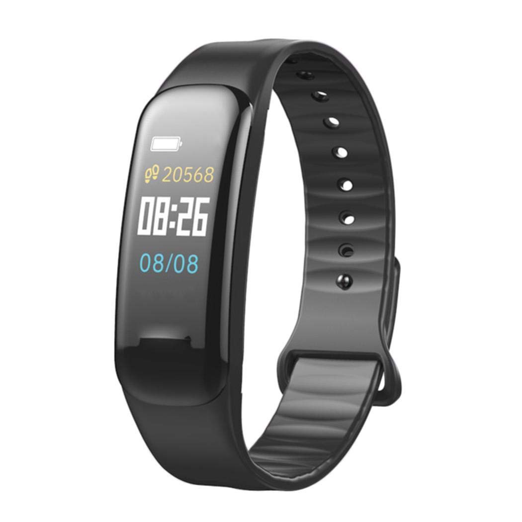 Zimrio Bracelet Bluetooth C1 Pression artérielle Fréquence Cardiaque Etanche Bluetooth Sport Montres connectées