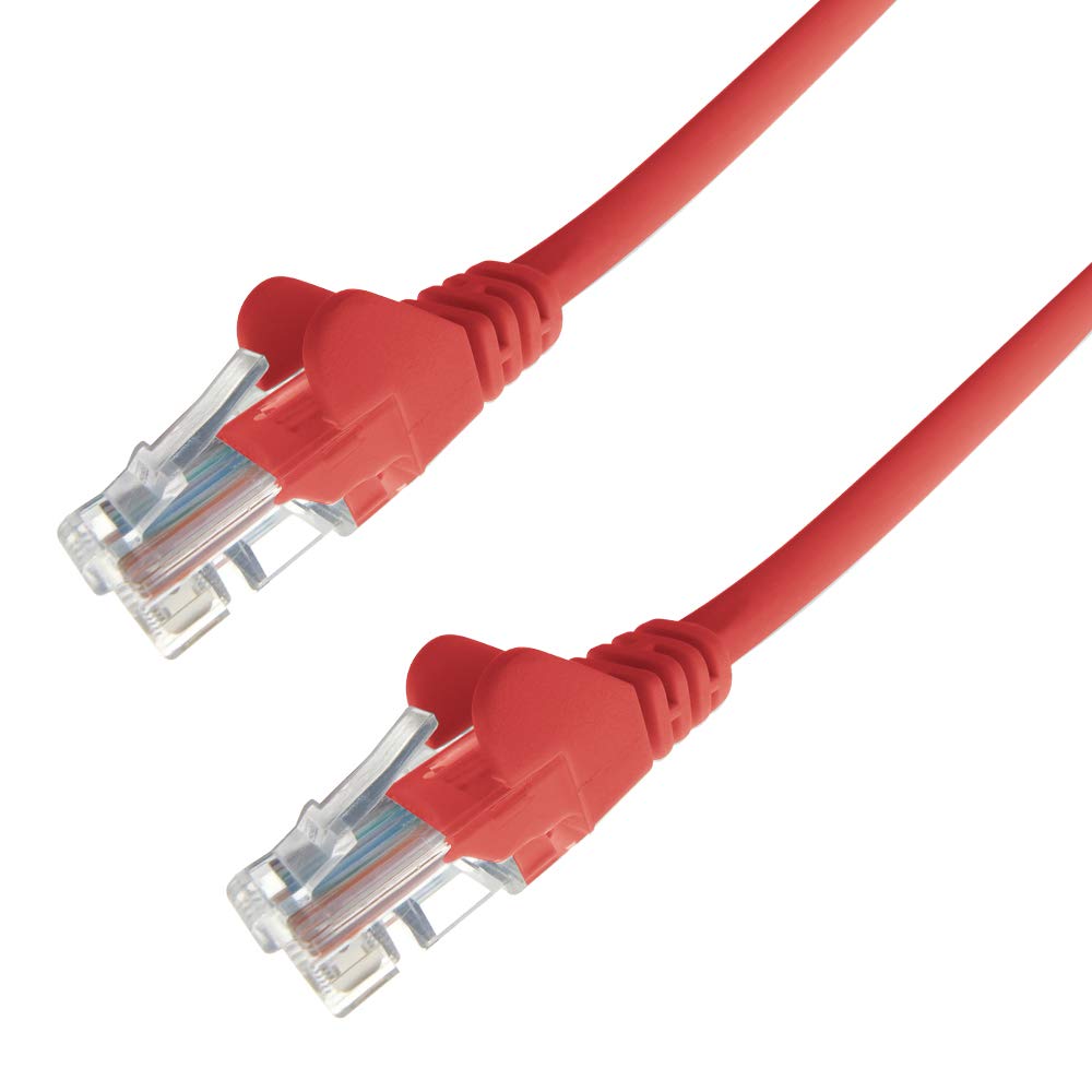 Group Gear 31-0100R 10 m Red RJ45 UTP CAT 6 24 AWG LS0H Stranded Flush Moulded Snagless Network Cable - Red