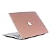 PapyHall MacBook Air 13 inch Case, Bling Bling Crystal Rubberized Coated Hard Cover Case Colored Glitter Design Plastic Hard Case for Apple Macbook Air 13 inch Model : A1369/A1466 -Rosegold