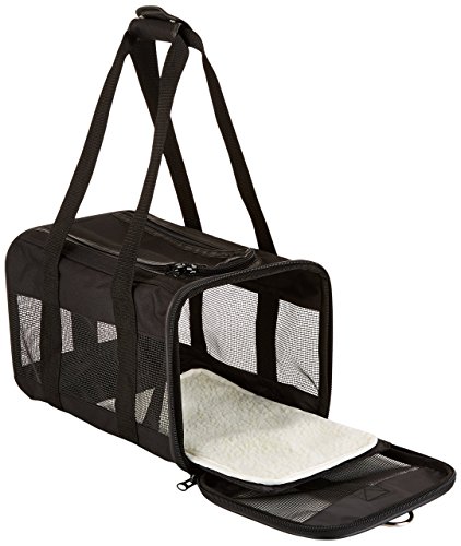 1 AmazonBasics+Black+Soft+Sided+Pet+Carrier