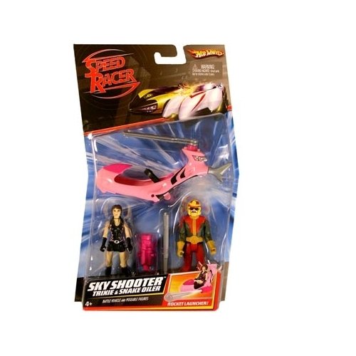 Speed Racer Sky Shooter With Trixie X & Snake Oiler Action Figure 2-Pack