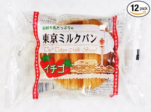 Amazon 神田五月堂 東京ミルクパン イチゴ味 １個 １２ 東京ミルクパン 菓子パン 通販