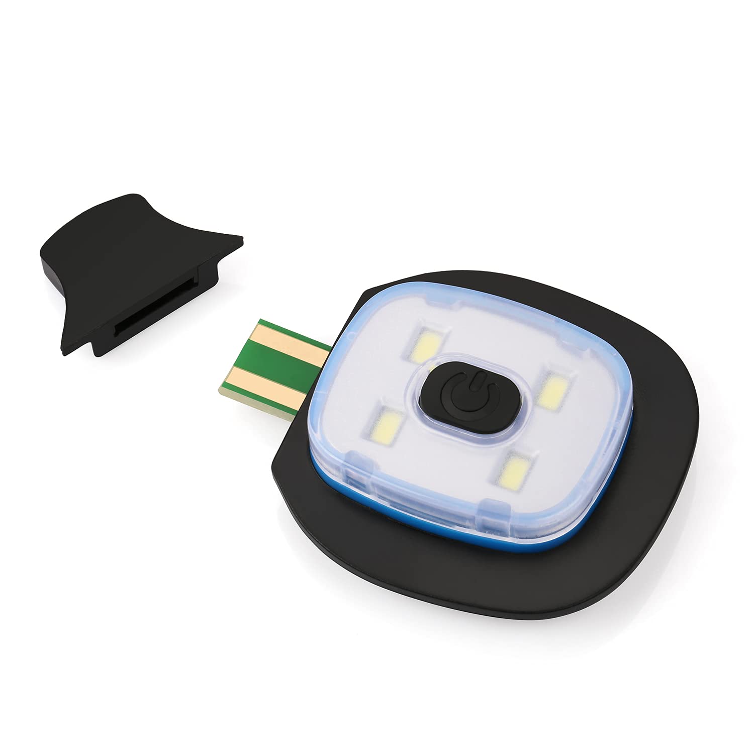 Wmcaps 4 LED Headlamp Hat Lighted USB Rechargeable Hands Free Headlamp Beanie Lamp Replacement