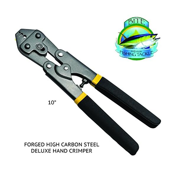 Bite-Fishing-Tackle-Deluxe-Big-Game-Crimper-10-Crimping-Pliers-Forged-High-Carbon-Steel-Spring-Loaded-Fits-all-Size-Fishing-Crimps