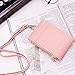 Indressme Womens Cute Candy Color Bifold ID Badge Holder with Lanyard Wallet