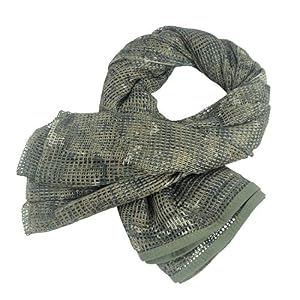 Xue Tactique Filet De Camouflage Shemagh Keffieh Écharpe à Réseau Foulard Militaire Écharpe En Maille Filet Pour…