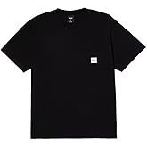 HUF Set Box Logo Pocket T-Shirt – Men’s Cotton Tee with Chest Pocket & Logo Patch, Regular Fit Streetwear Shirt
