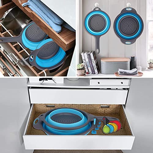 11 Pack Collapsible Colander Strainers and Colanders & Food Strainer