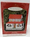 QX6439 Farm House Town and Country 1st 1999 Hallmark Keepsake Pressed Tin Ornament