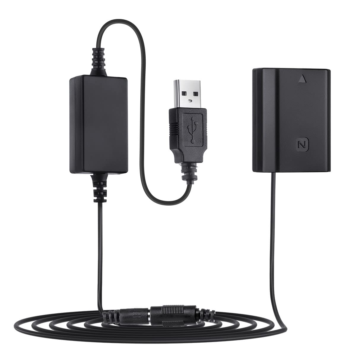 USB DC Coupler Replacement BC-QZ1 Charger, NP-FZ100 Dummy Battery for Sony A7III A7RIII A9 A9S