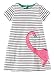 Fiream Girls Cotton Cartoon Patch Shortsleeve Dress(6001TZ,2T)
