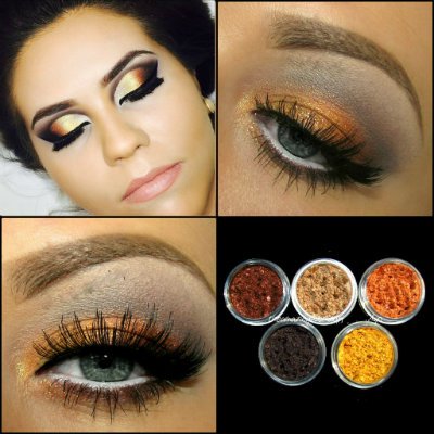 New Myo 3 Gram Set's Loose Eyeshadow Mica Pigment Powder Makeup Choose Your Set's. (Ginger Bread Set)