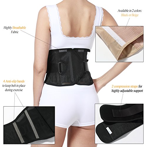 image for Back Brace for Women - Ultra Light & Breathable Fabric for Exercise - 