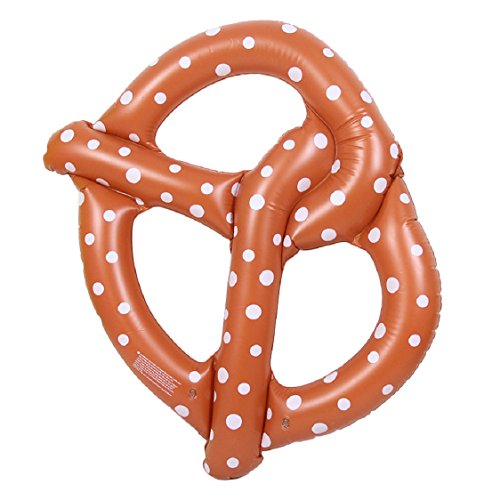 Sunfei Swimming Pool Giant Inflatable Pretzel Float Toy Summer Swim Ring Water Raft